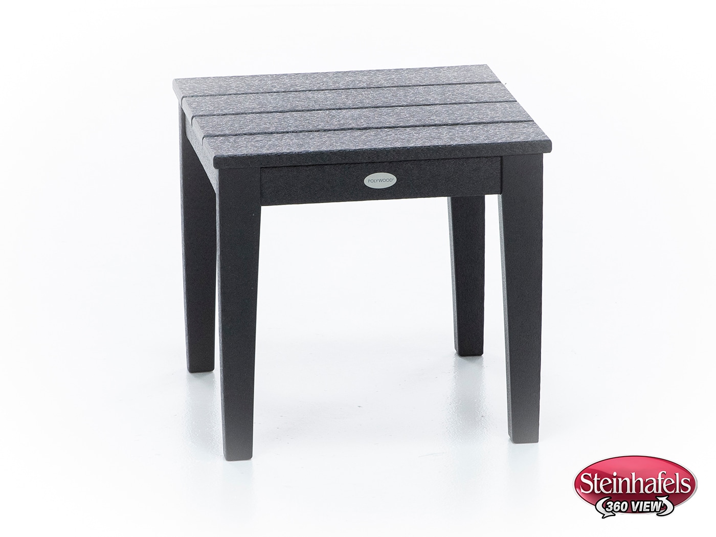 poly black end table  image   