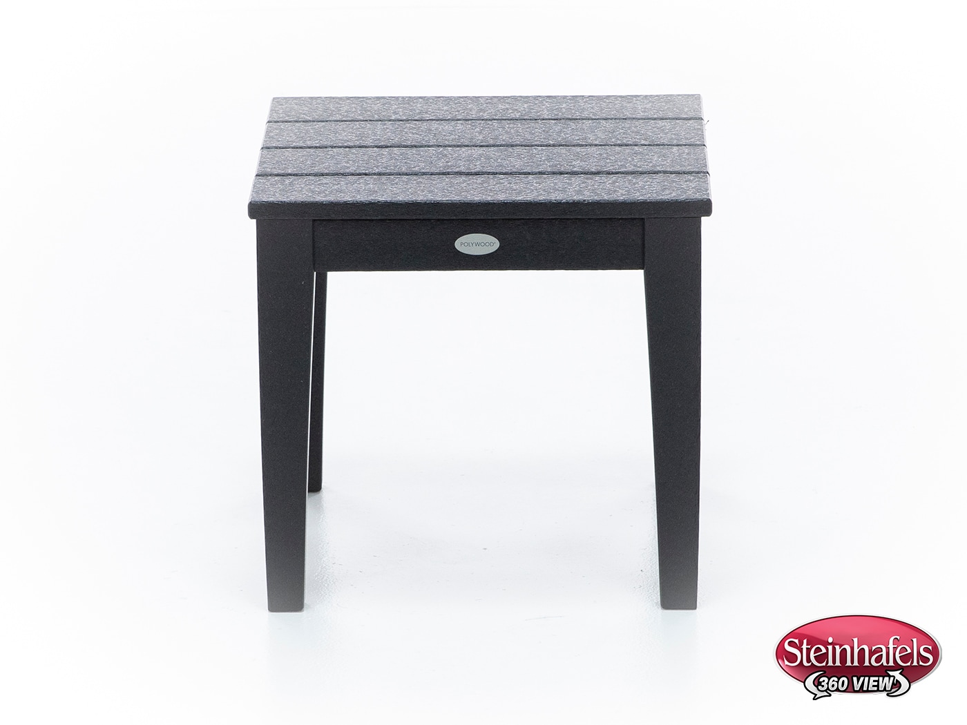 poly black end table  image   