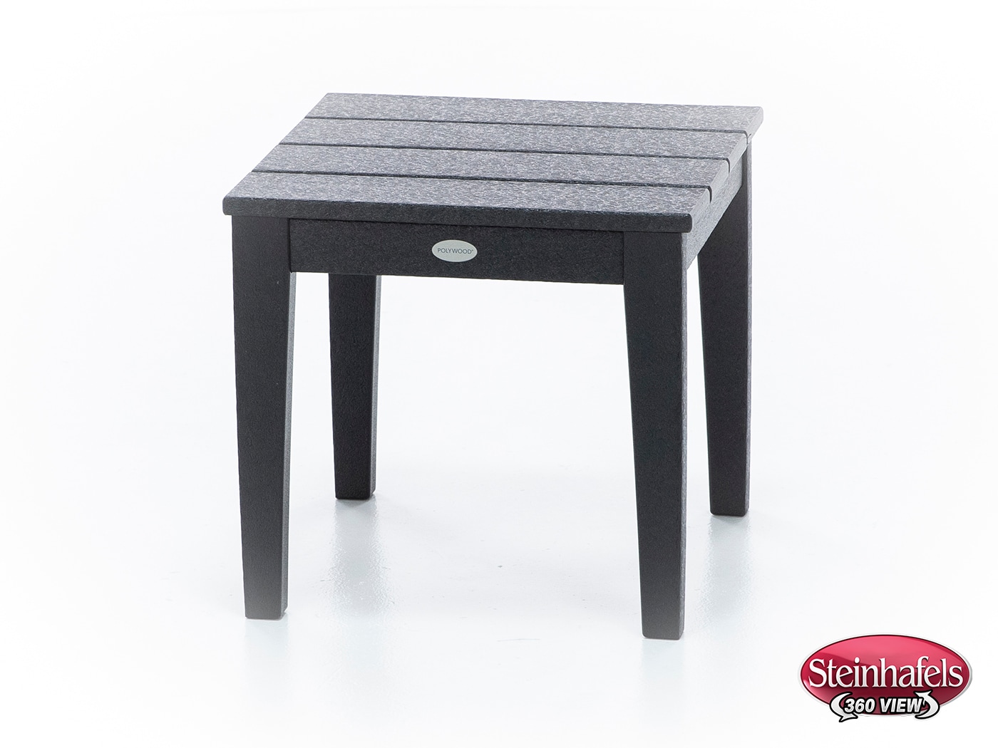 poly black end table  image   