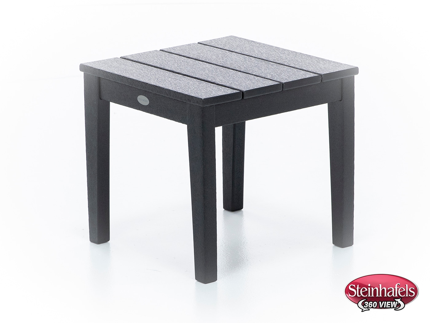 poly black end table  image   