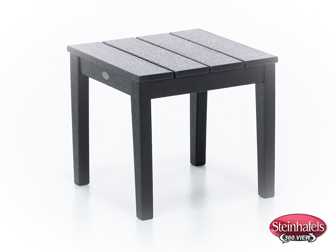 poly black end table  image   