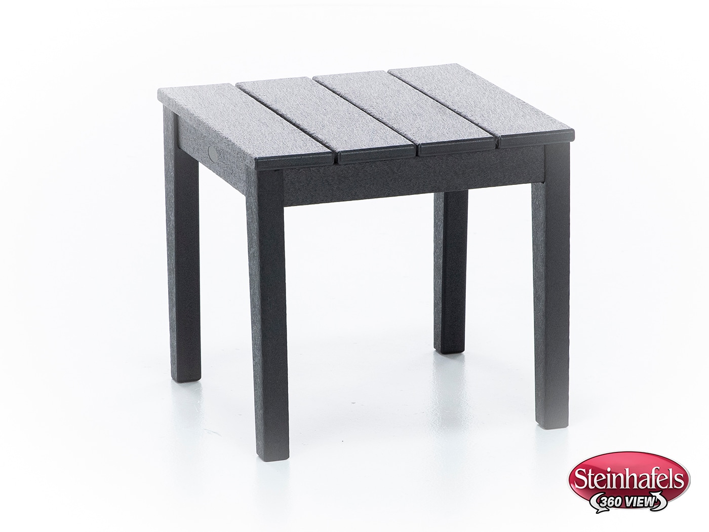 poly black end table  image   