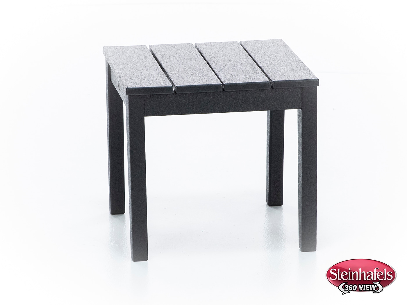 poly black end table  image   