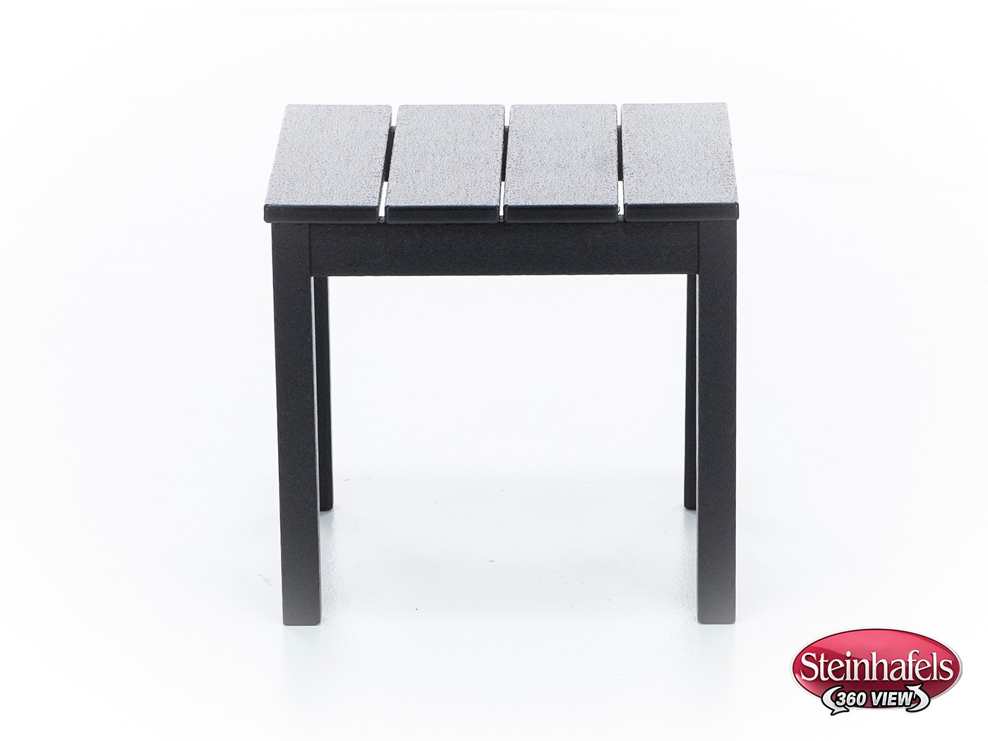 poly black end table  image   