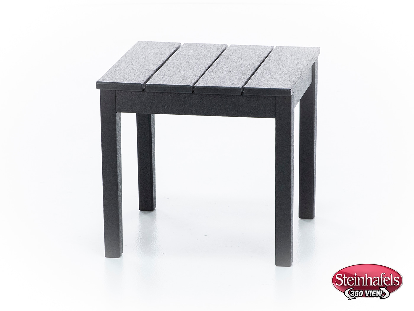 poly black end table  image   