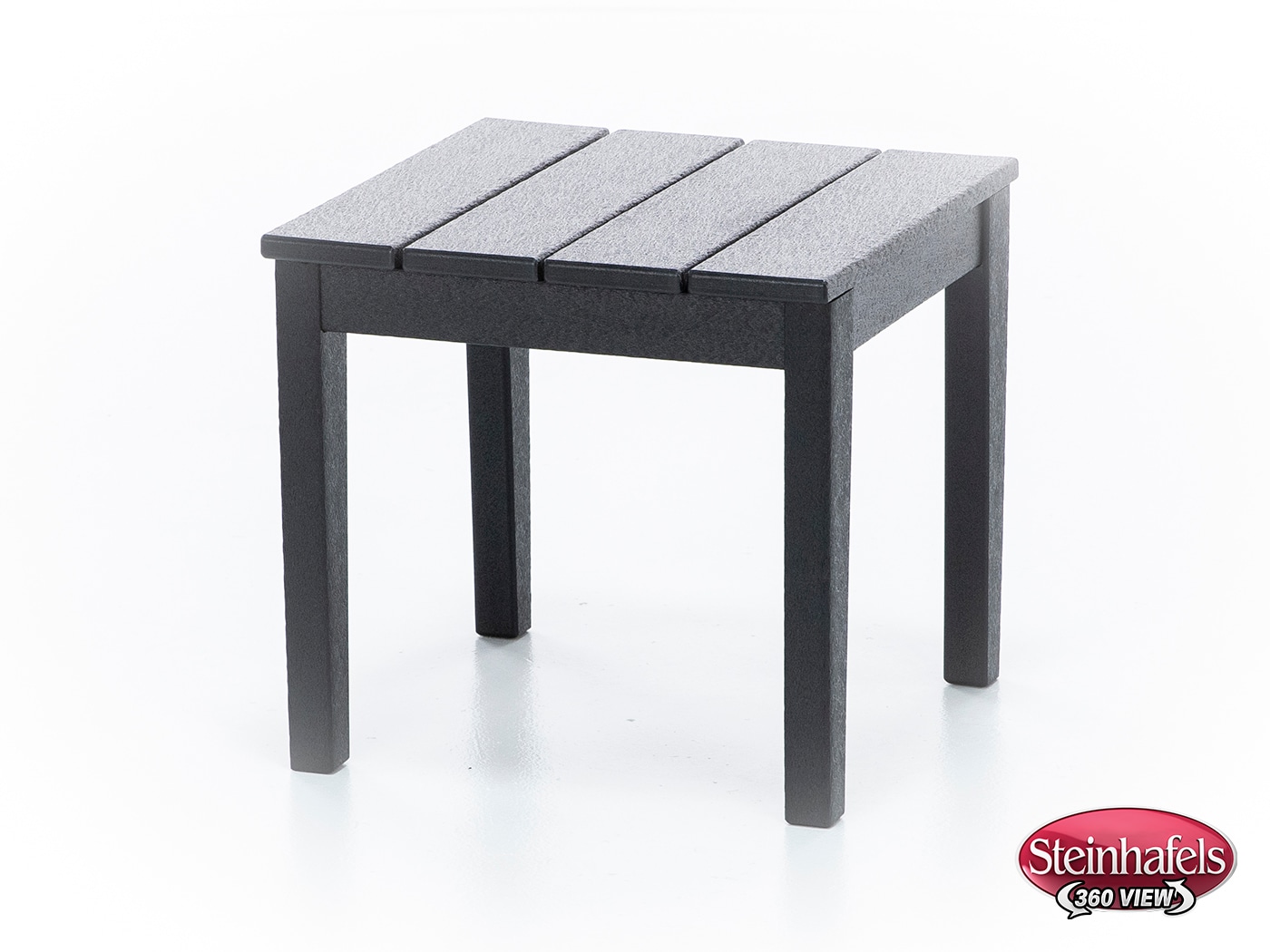poly black end table  image   