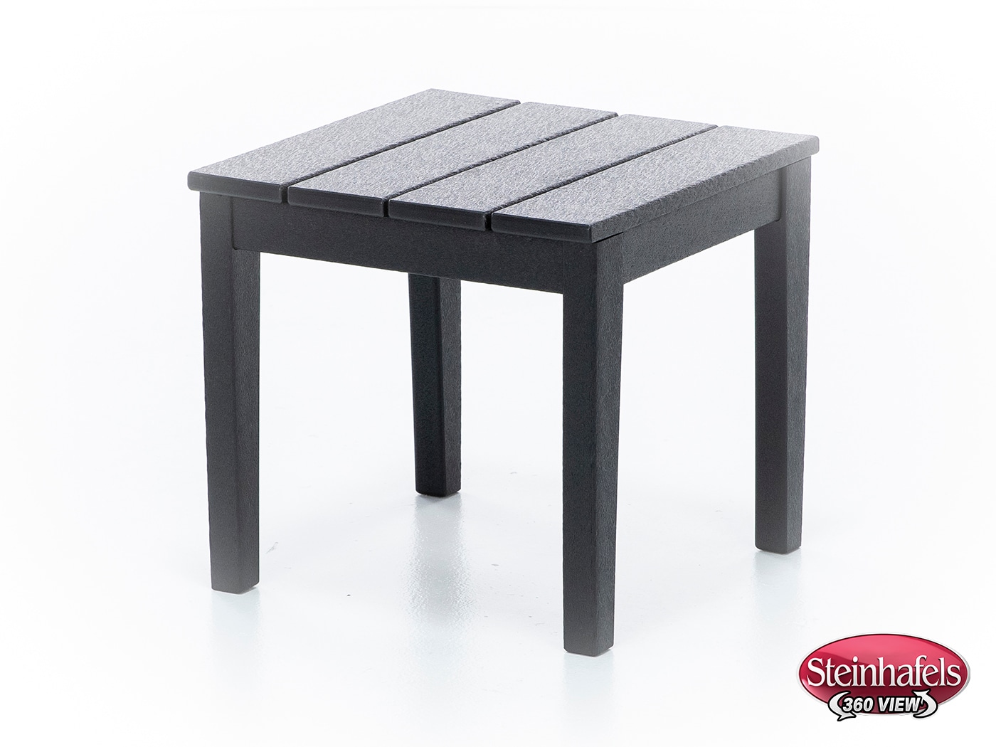 poly black end table  image   