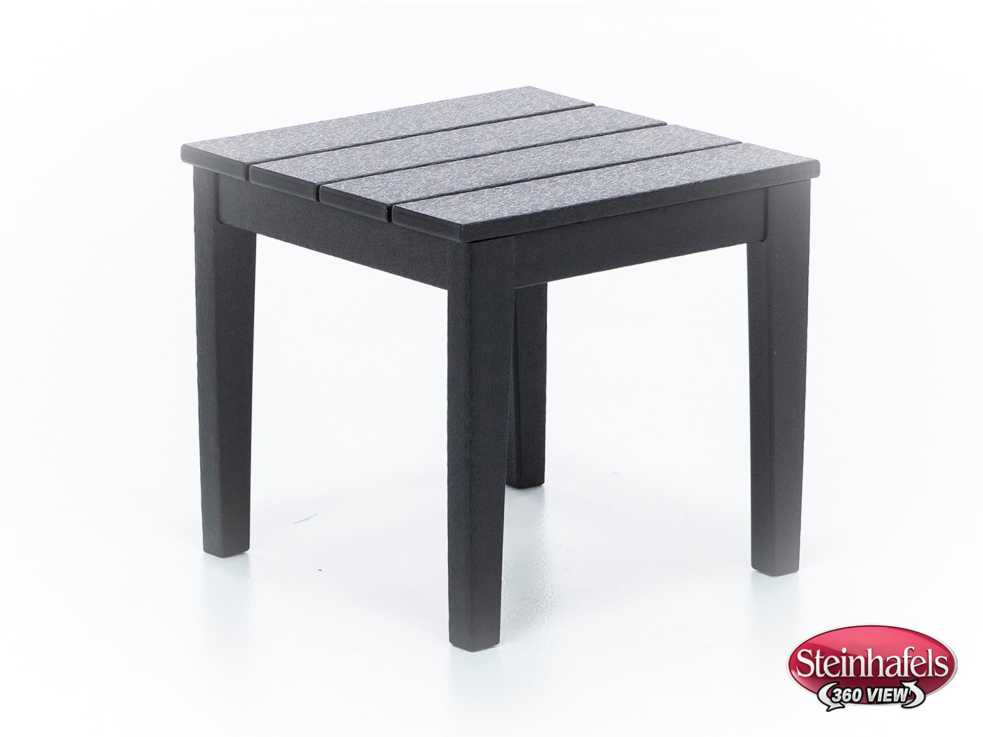 poly black end table  image   