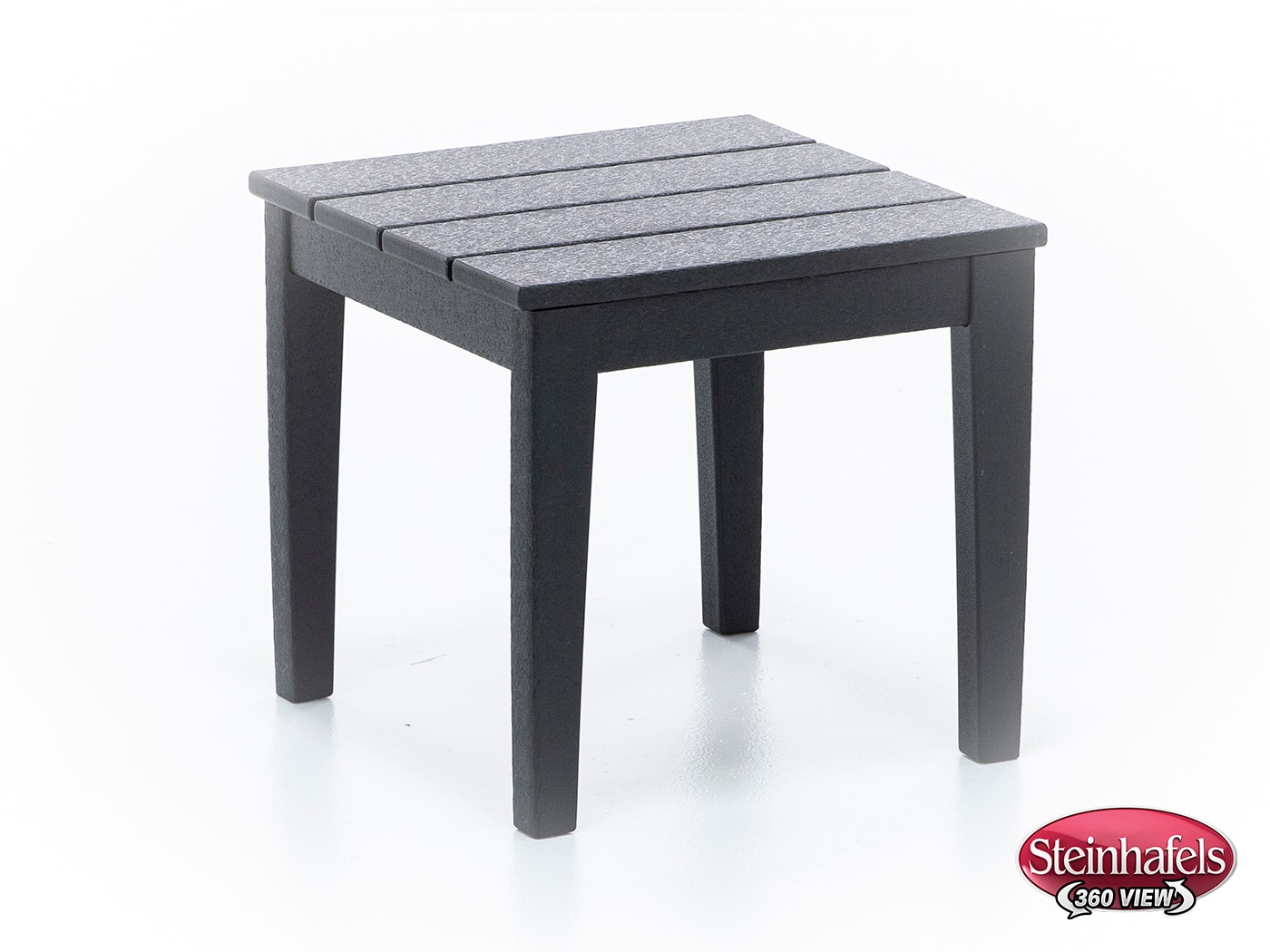 poly black end table  image   