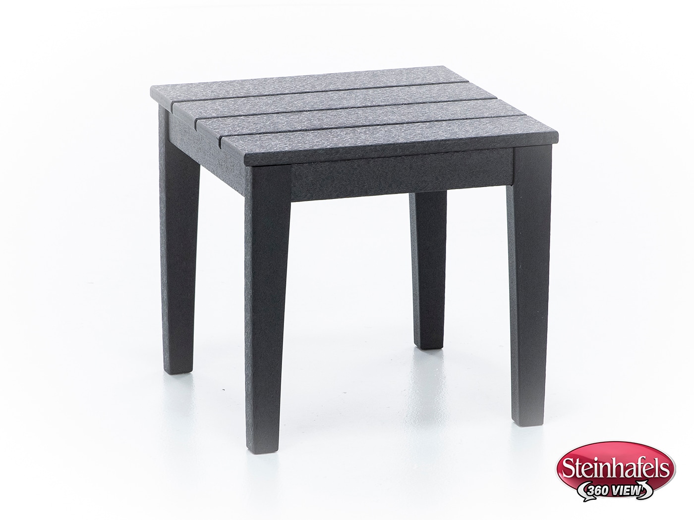 poly black end table  image   