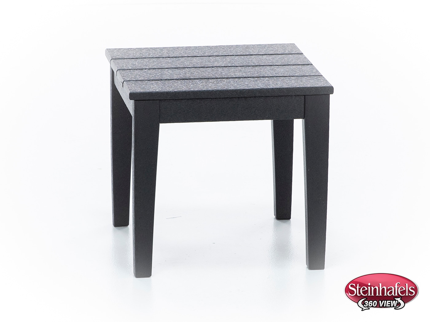 poly black end table  image   