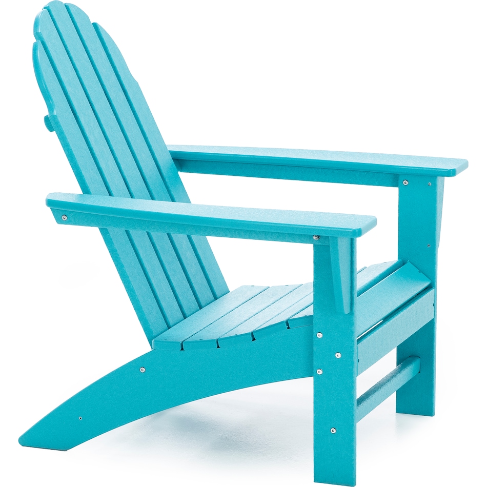 poly blue adirondack chair   
