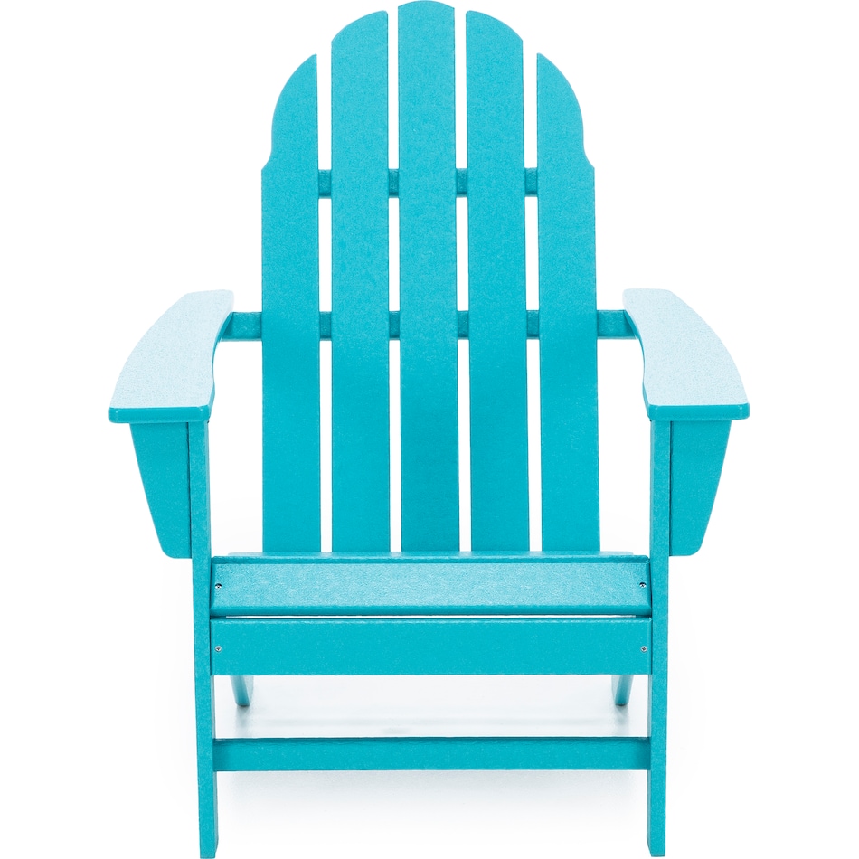 poly blue adirondack chair   