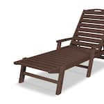 poly brown chaise   