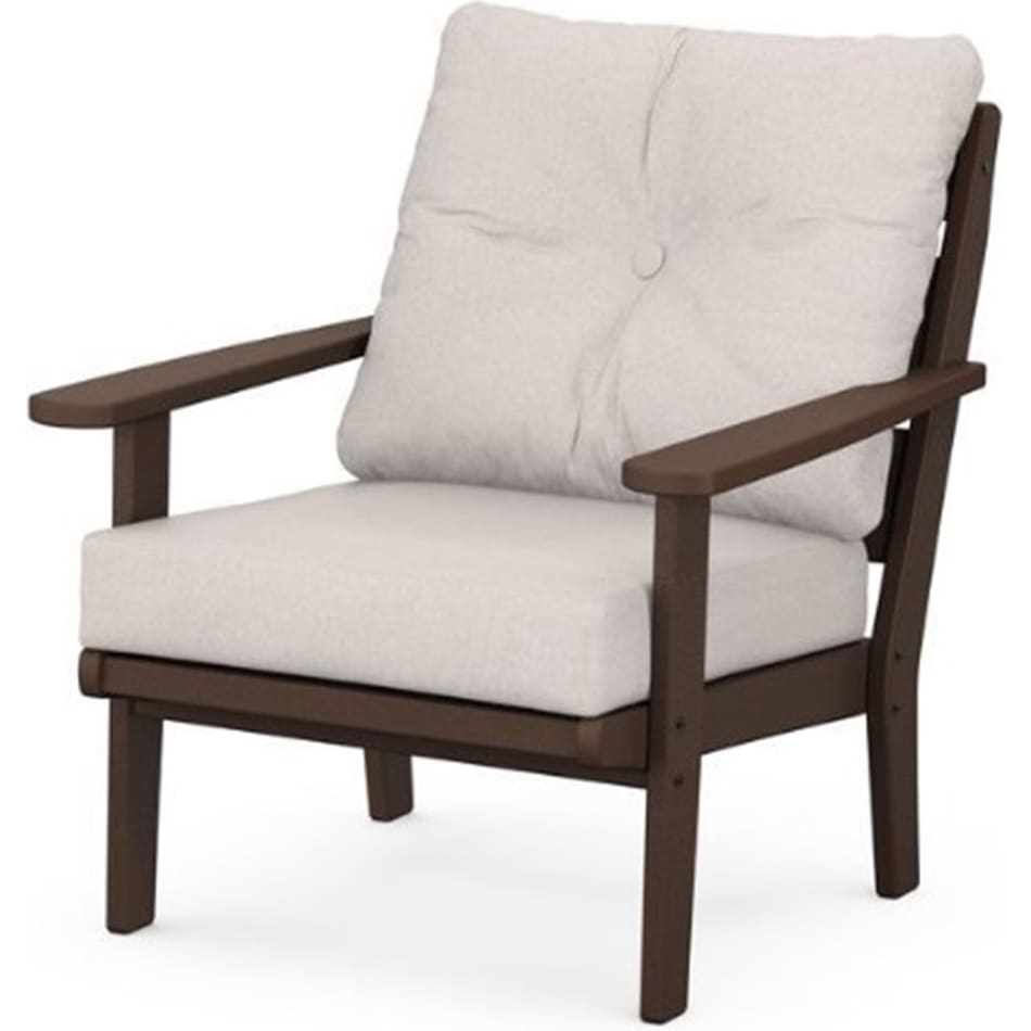 poly brown club chair pkg  