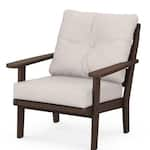 poly brown club chair pkg  