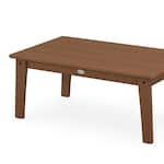 poly brown coffee table   