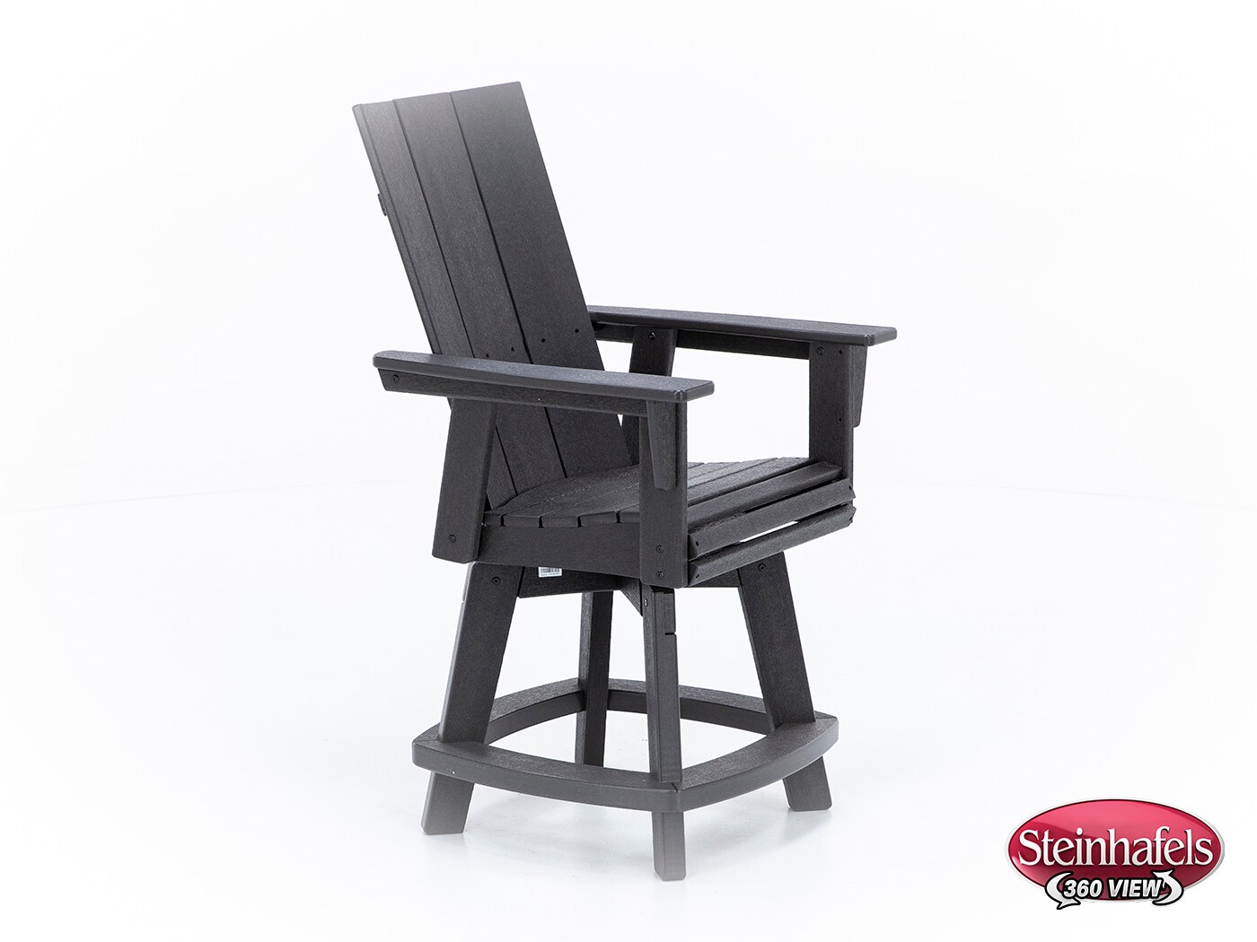 Modern Curveback Adirondack Swivel Counter Chair Steinhafels