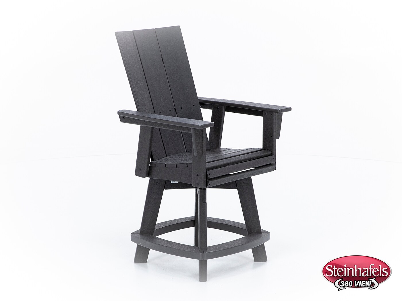 Modern Curveback Adirondack Swivel Counter Chair Steinhafels