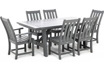 poly dark grey standard height rectangle pkg  