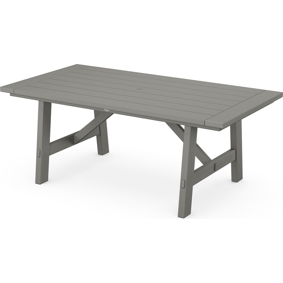 poly dark grey standard height rectangle pkg  
