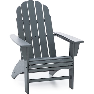 Slate Grey Vineyard Curveback Adirondack Chair