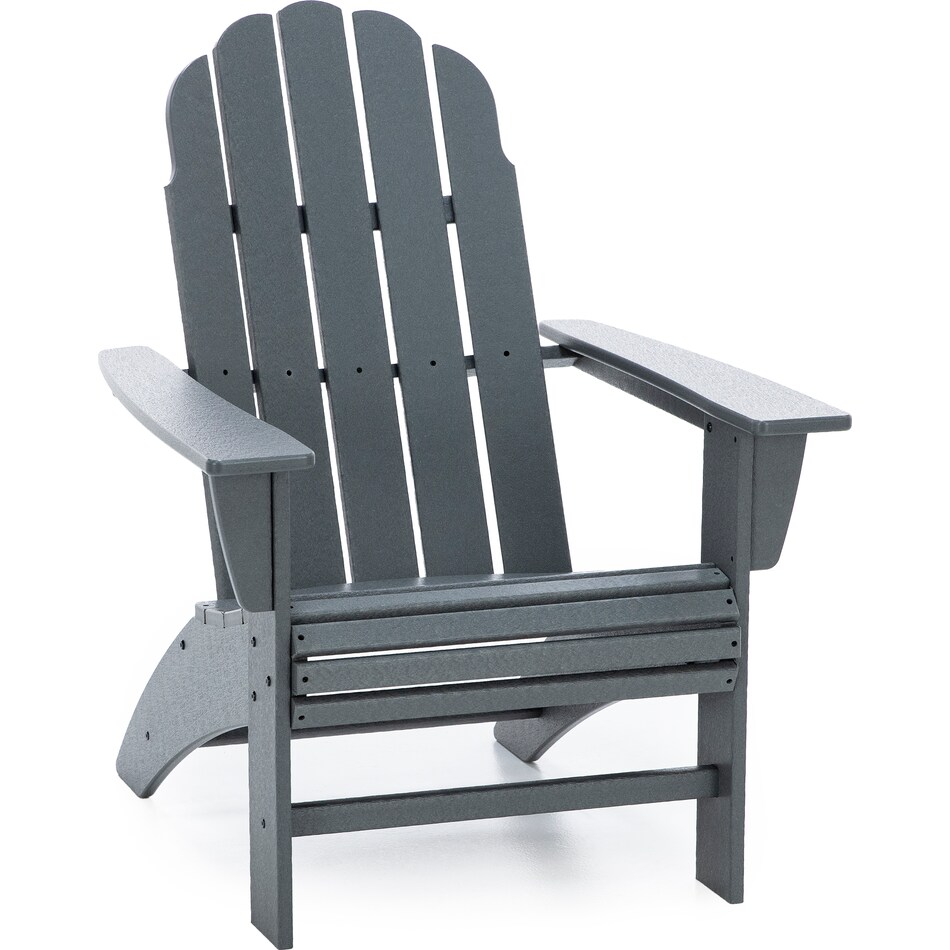 poly grey adirondack chair   