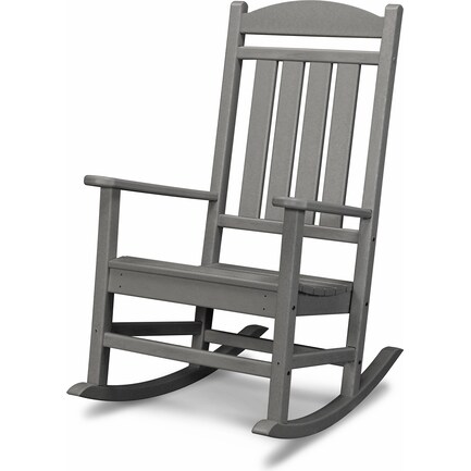 *CMA* Presidential Grey Rocking Chair