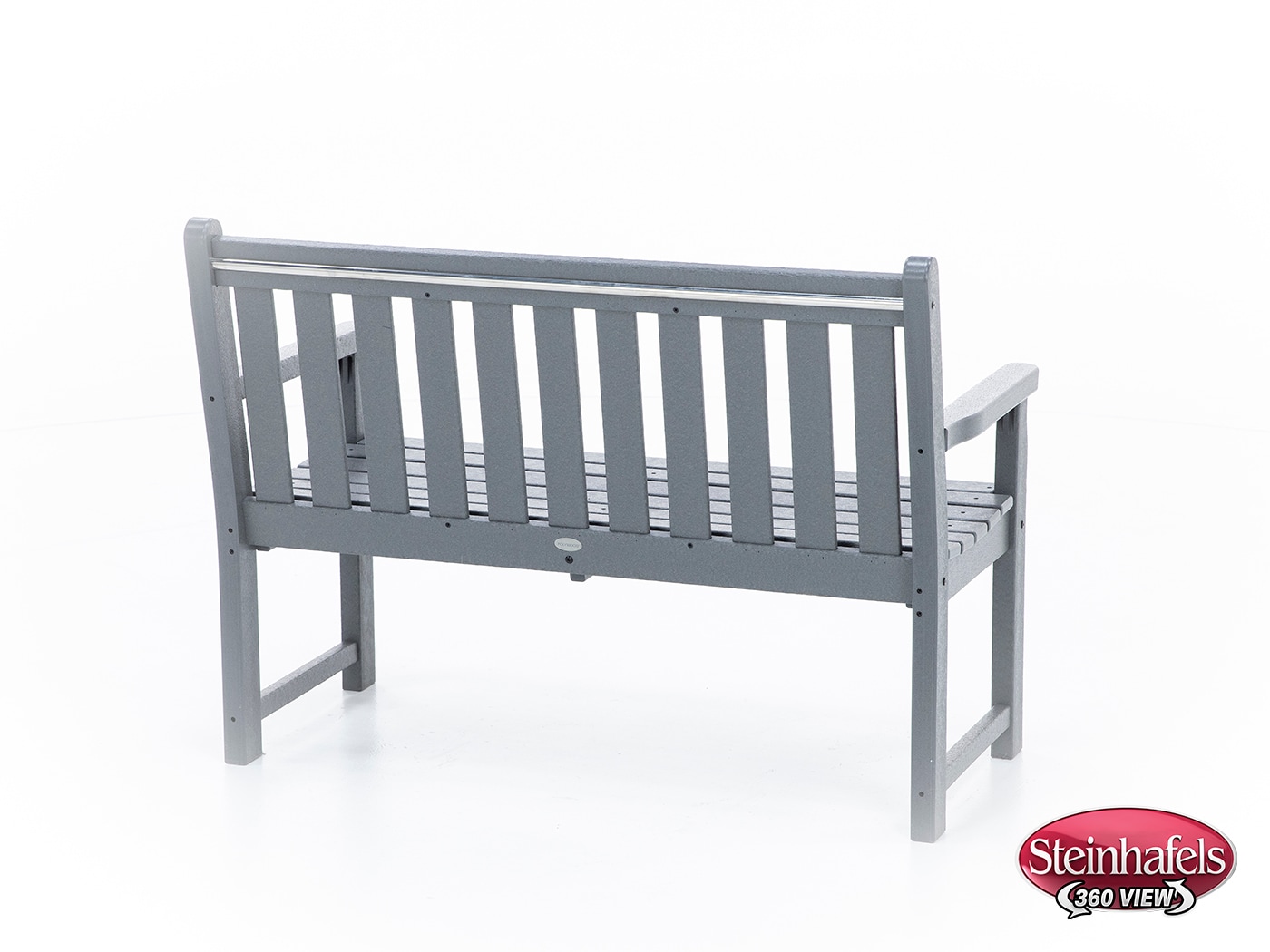 poly grey standard height bench  image   