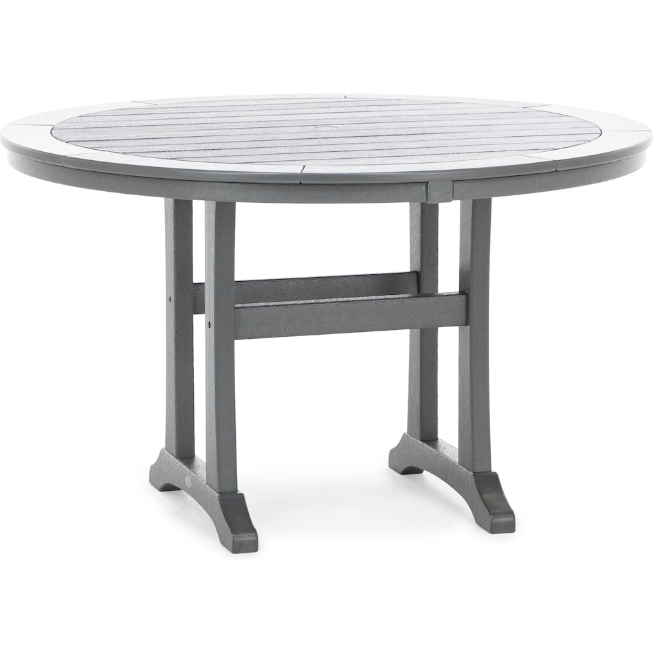 poly grey standard height round oval pkg  