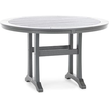 Nautical 48" Round Trestle Dining Table