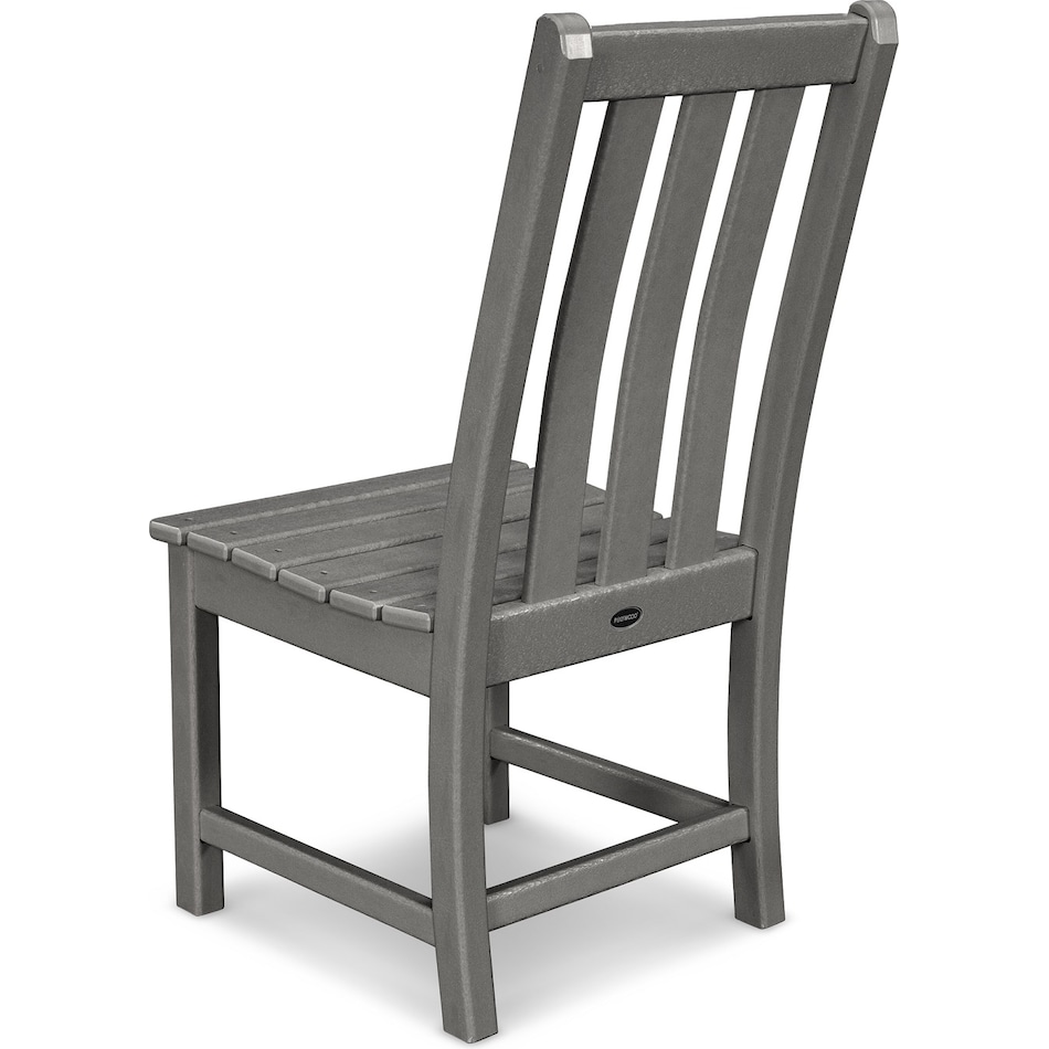poly grey standard height side chair   