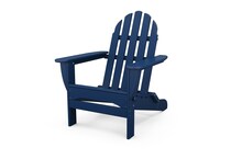 poly navy adirondack chair   