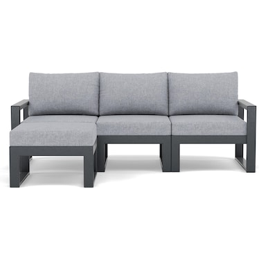 Edge 4-Piece Modular Sofa With Ottoman