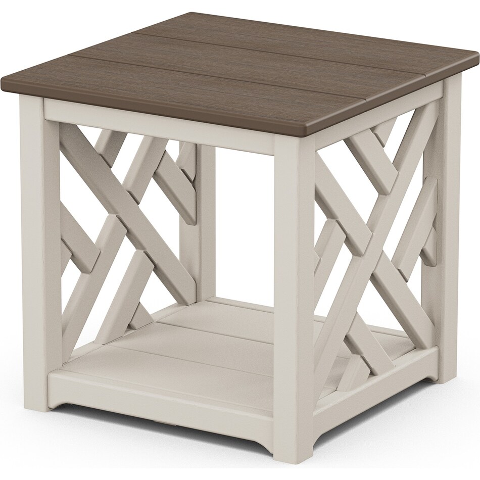 poly poly sand poly kona end table   