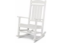 poly white adirondack chair   