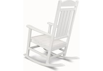 poly white adirondack chair   