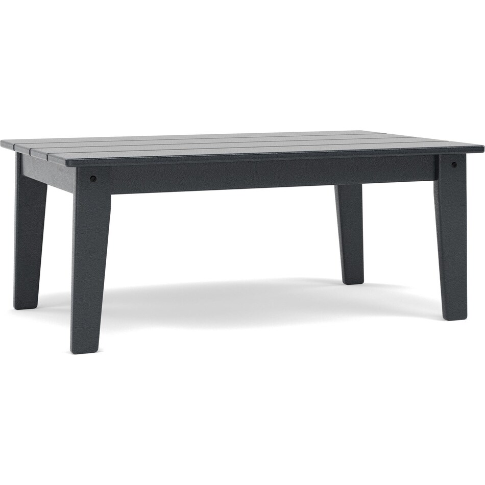 polywood inc black coffee table   