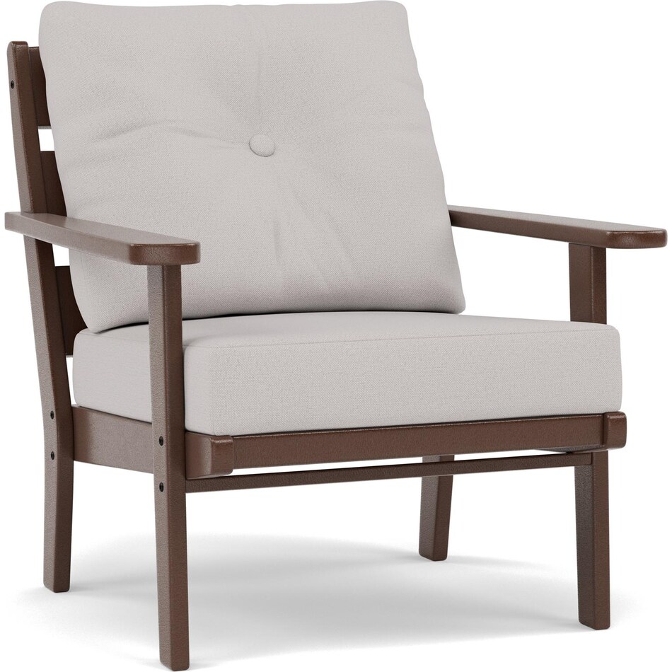 polywood inc brown club chair pkg  