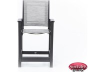 polywood inc brown counter height arm chair  image   