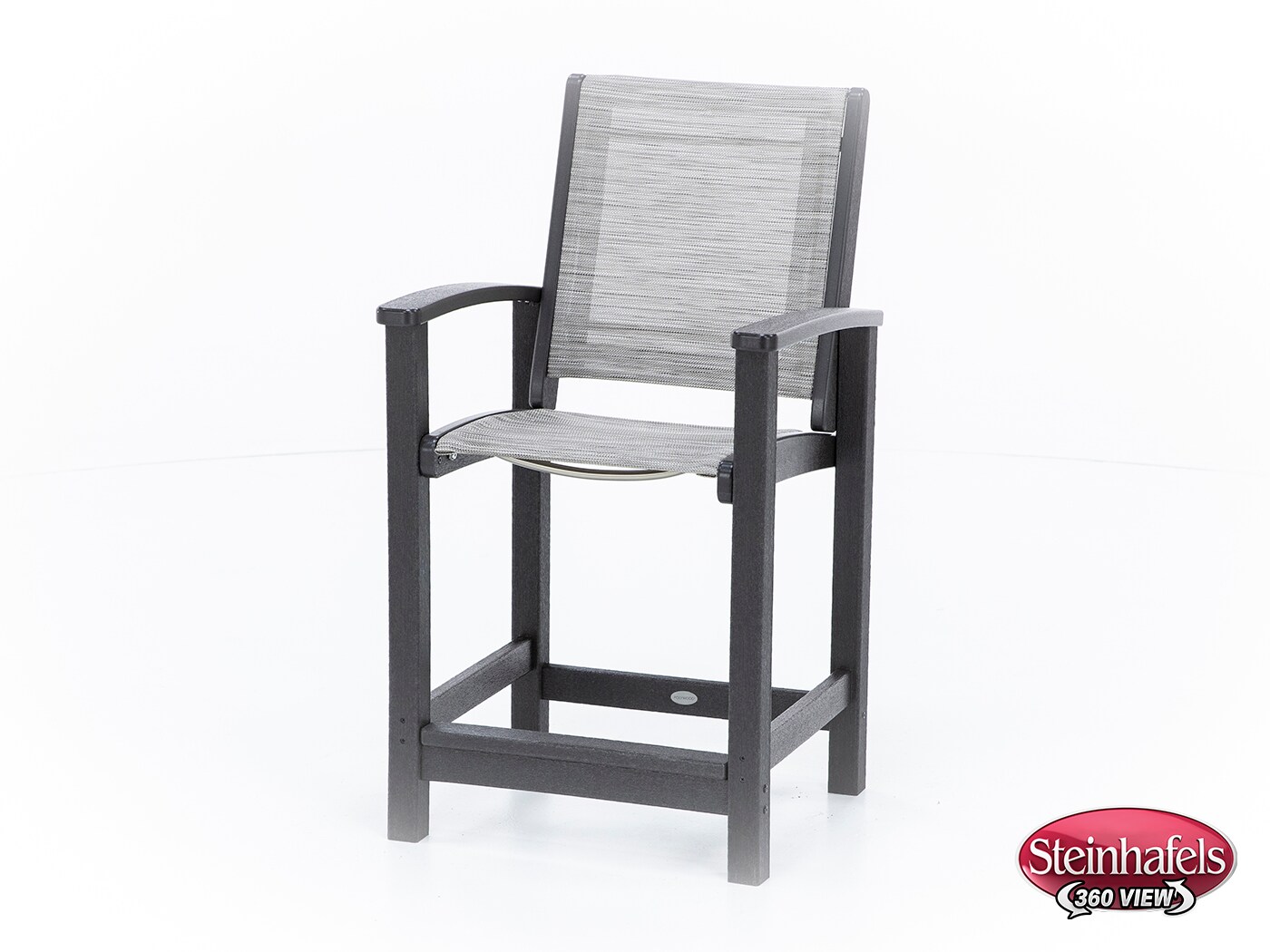 polywood inc brown counter height arm chair  image   