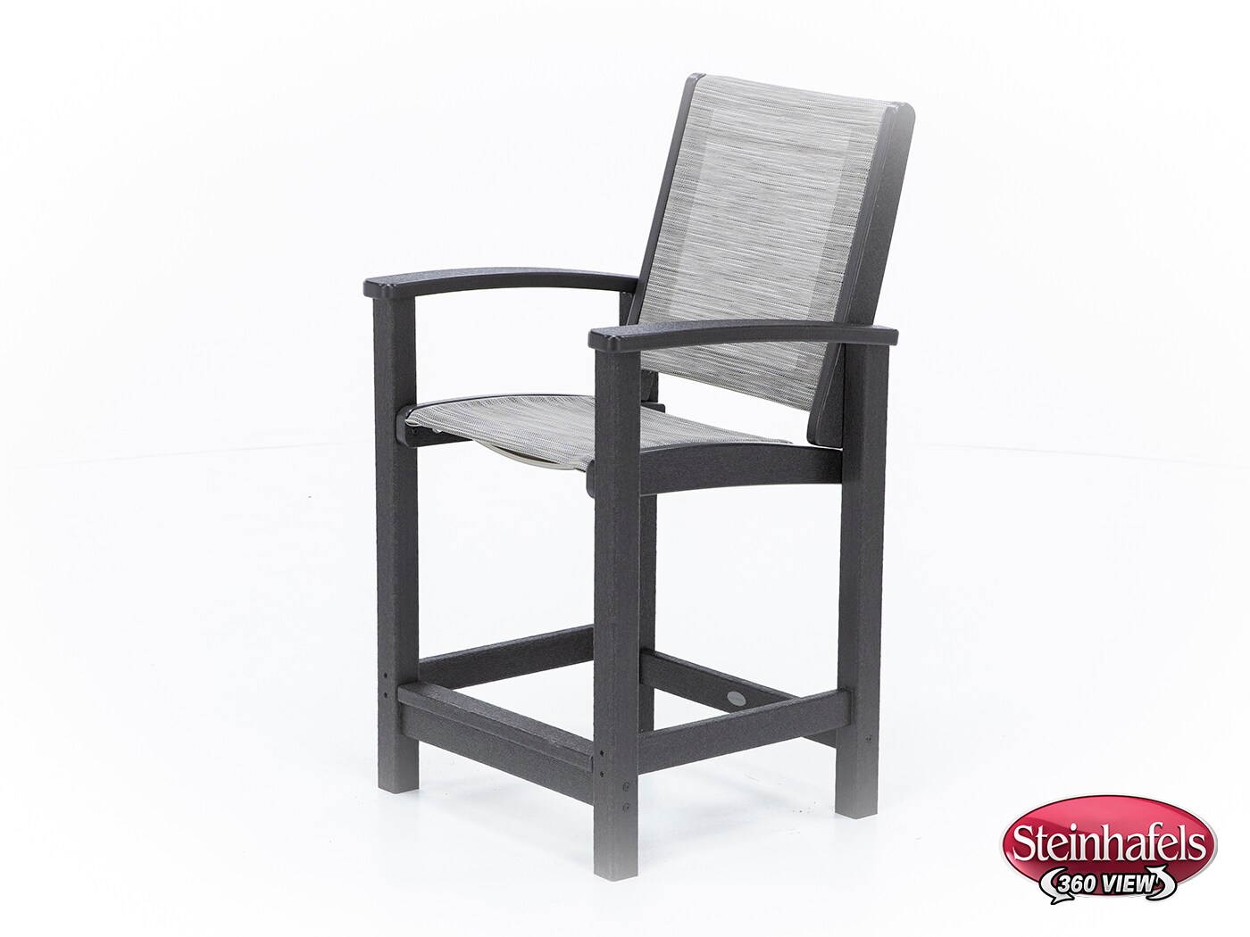 polywood inc brown counter height arm chair  image   