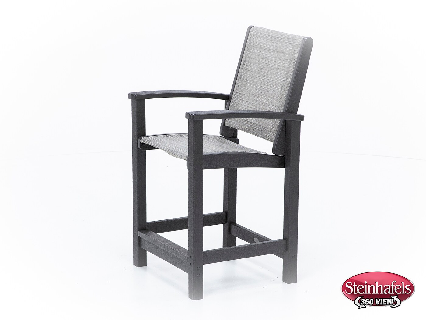polywood inc brown counter height arm chair  image   