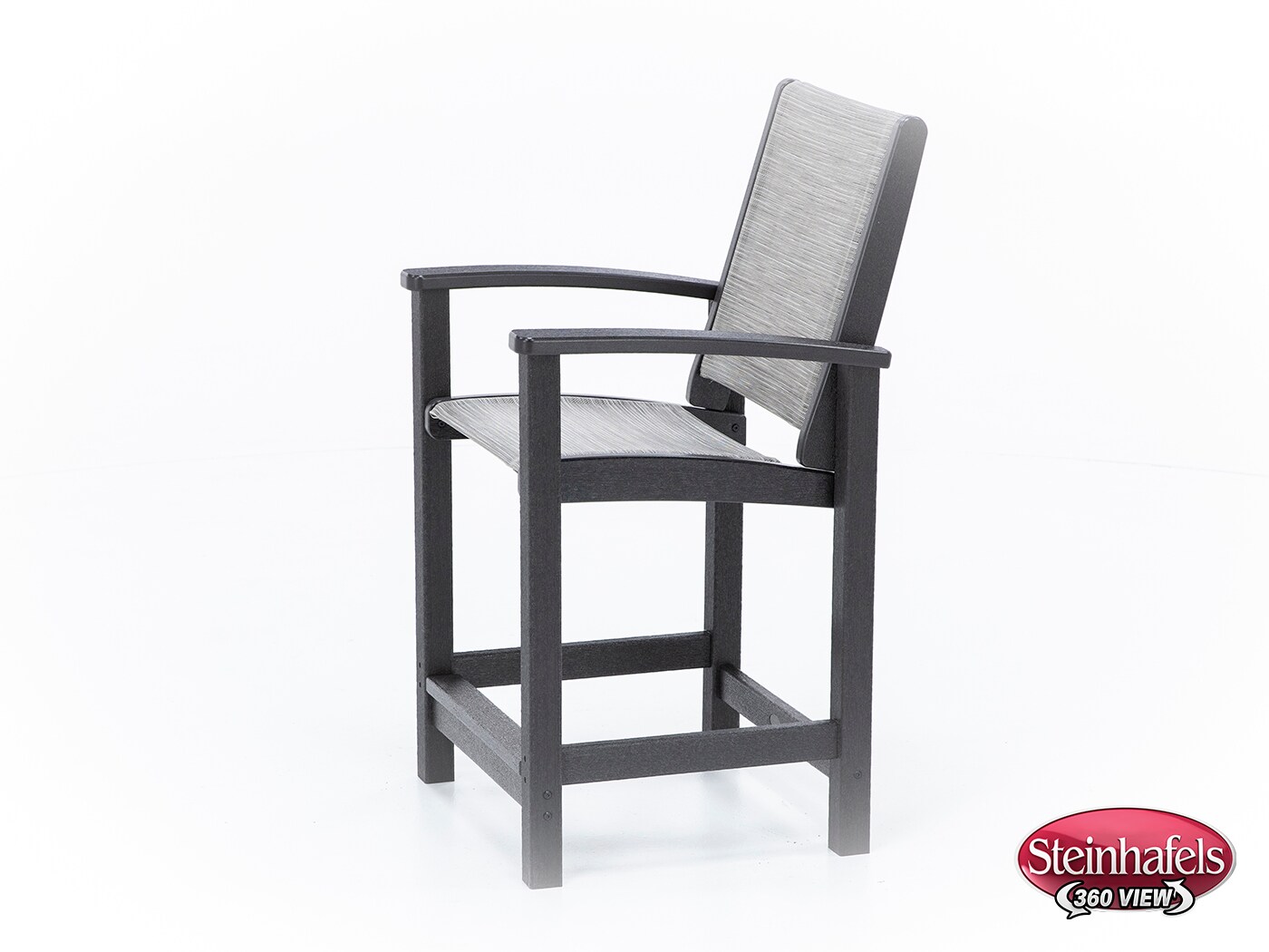polywood inc brown counter height arm chair  image   