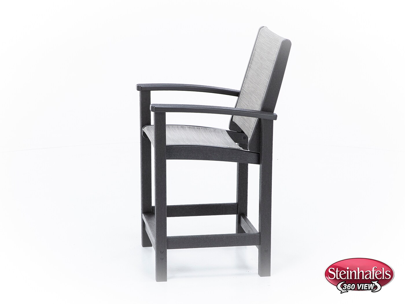 polywood inc brown counter height arm chair  image   