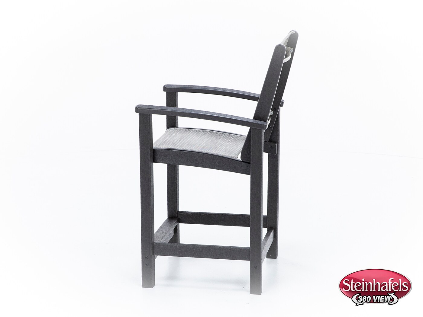 polywood inc brown counter height arm chair  image   
