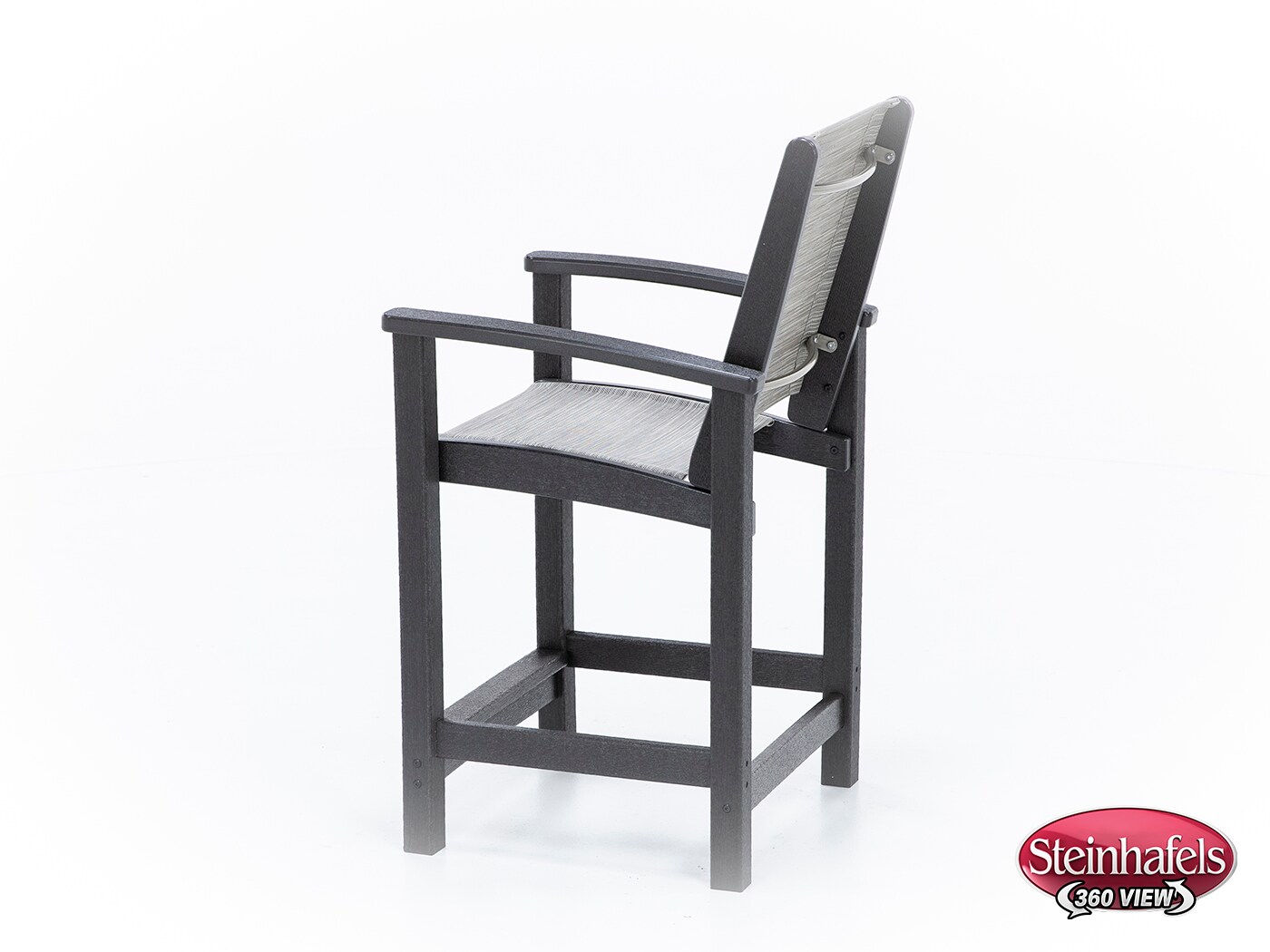 polywood inc brown counter height arm chair  image   