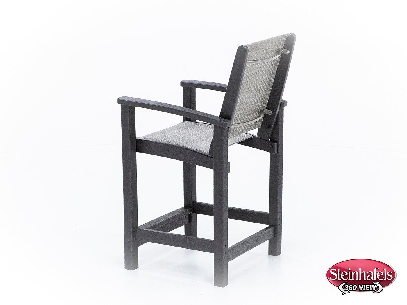 polywood inc brown counter height arm chair  image   