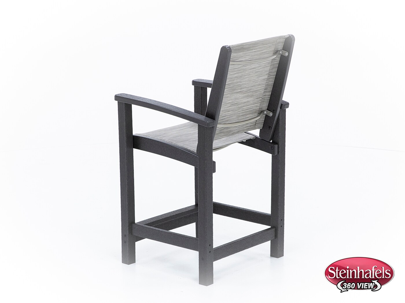 polywood inc brown counter height arm chair  image   