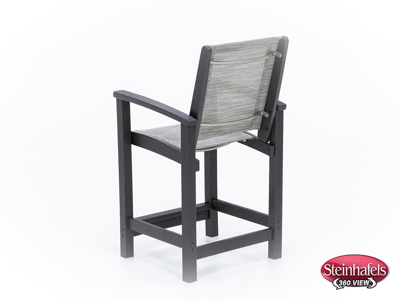 polywood inc brown counter height arm chair  image   